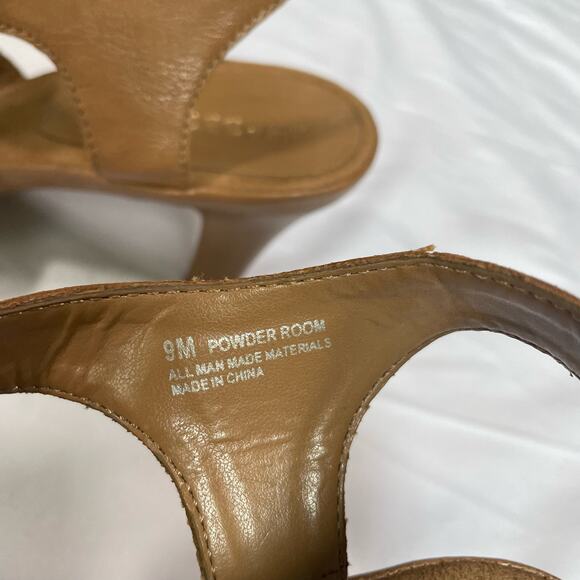 Aerosoles Womens Size 9 M Heels Powder Room Brown Sandals Womens Shoes - Picture 7 of 11